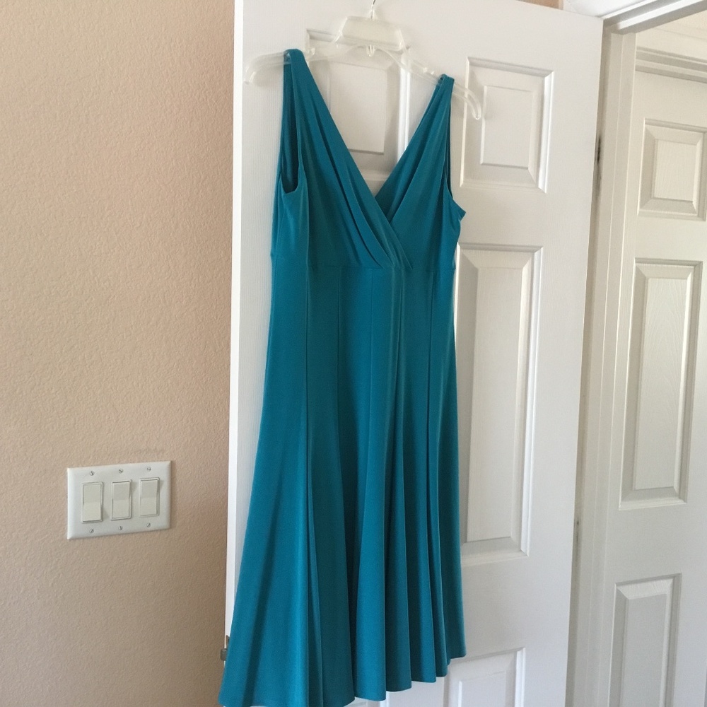Chaps dress - size M - teal color